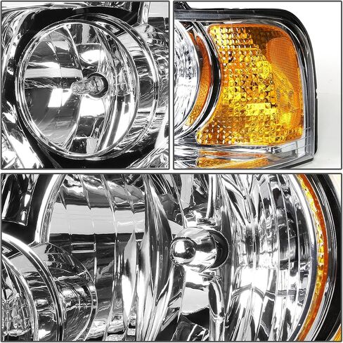 DNA MOTORING HL-OH-FEXPE03-CH-AM Headlight Assembly Compatible with 03-06 Ford Expedition in Saudi Arabia