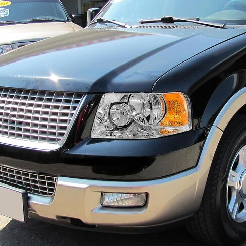 DNA MOTORING HL-OH-FEXPE03-CH-AM Headlight Assembly Compatible with 03-06 Ford Expedition in Saudi Arabia