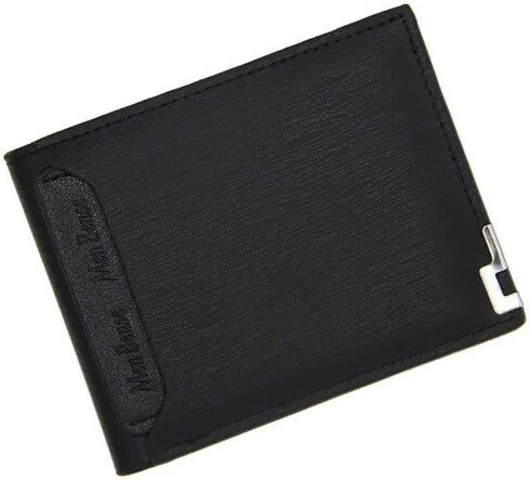 Classic Vintage Bi-Fold Leather Men's Wallet (Light Coffee) in Saudi Arabia