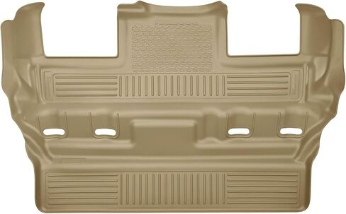 Husky Liners Weatherbeater Floor Mats | Fits 2015 - 2020 Cadillac Escalade; Chevrolet Tahoe; GMC Yukon w/2nd Row Bucket Seat | 3rd Row, 1-pc Tan - 19303 in Saudi Arabia