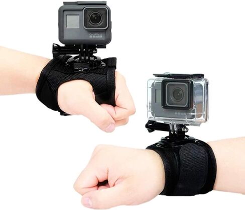 حزام المعصم جبل 360 درجة اليد يتصاعد 【2 حزمة مجموعة 】 حزام الشريط مع المسمار ل GoPro بطل 8 7 6 5 4 جلسة سوداء ، DJI OSMO العمل ، شياويى ، AKASO ملحقات الكاميرا 2 حزمة in Kuwait