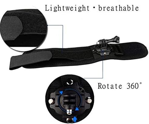 حزام المعصم جبل 360 درجة اليد يتصاعد 【2 حزمة مجموعة 】 حزام الشريط مع المسمار ل GoPro بطل 8 7 6 5 4 جلسة سوداء ، DJI OSMO العمل ، شياويى ، AKASO ملحقات الكاميرا 2 حزمة in Kuwait