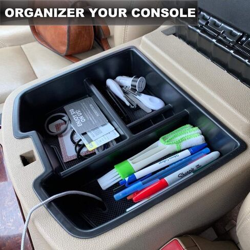 EDBETOS Center Console Organizer Tray Compatible with GMC Sierra 1500 Chevy Silverado Suburban 2500 Avalanche 07-13 Accessory 07-14 Sierra 2500 3500 Yukon Silverado 2500 3500 Suburban 1500 Tahoe, Red in Saudi Arabia