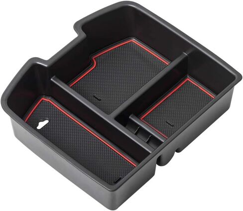EDBETOS Center Console Organizer Tray Compatible with GMC Sierra 1500 Chevy Silverado Suburban 2500 Avalanche 07-13 Accessory 07-14 Sierra 2500 3500 Yukon Silverado 2500 3500 Suburban 1500 Tahoe, Red in Saudi Arabia