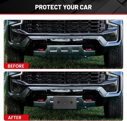 RED WOLF Front License Plate Bracket Fit for 2019-2022 Dodge Ram 1500 Replace #68274215AE CH1068151 Pickup License Plate Holder Frame Car Accessories w/Screws in Saudi Arabia