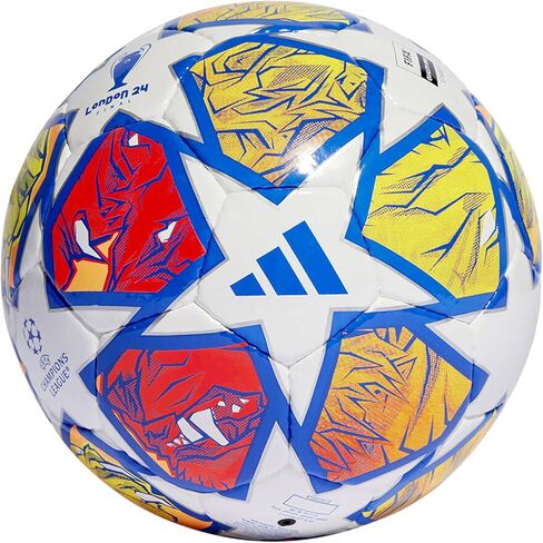 كرة قدم Adidas UEFA Champions League FIFA Quality Pro Sala Ball IN9339، للجنسين، كرة قدم، أبيض/أزرق متوهج/برتقالي فلاش، 4 in Saudi Arabia