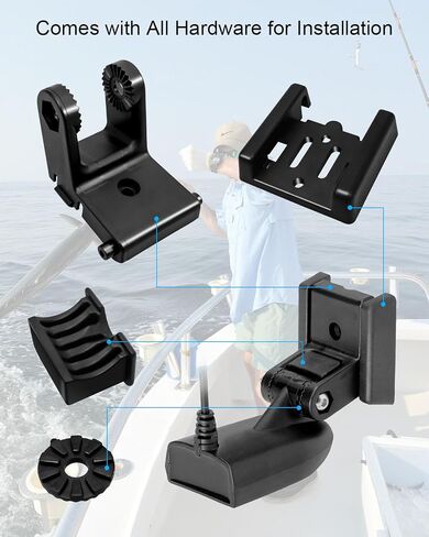 Transducer Bracket, Transducer Mount for MHX XNT Model Transducers Replace 7400931, Portable Transom Mounting Hardware Kit, Adjustable Transducer Mounting Bracket for Boat transducer Fixed Mount in Saudi Arabia