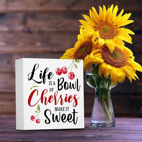 Inspirational Summer Decor, Summer Decorations for Home, Stay Close To The People Who Feel Like Sunshine Sign, Summer Decor Decorations for Bookcase Home Office Desk 5 x 5 Inch in Kuwait