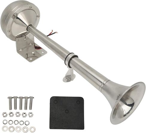 328db Super Loud Single Trumpet Truck Air Horn, 328DB 12V 30W VXH1112MAR C Stainless Steel Universal Air Horn Boat Horns for Boats RVs Yachts in Saudi Arabia