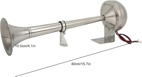 328db Super Loud Single Trumpet Truck Air Horn, 328DB 12V 30W VXH1112MAR C Stainless Steel Universal Air Horn Boat Horns for Boats RVs Yachts in Saudi Arabia