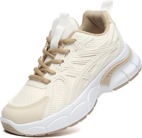 Bernal Sneakers for Women Fashion Platform Wedge Lace-UP Casual Dad Shoes Mesh Breathable Non Slip Walking Shopping Sneakers in Saudi Arabia