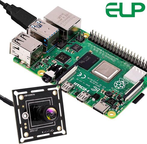 ELP 720P كاميرا USB لوحة كاميرا ويب مدمجة صغيرة جدًا مع عدسة 45 درجة M7 ميجابيكسل HD OV9712 وحدة كاميرا USB لأجهزة الكمبيوتر المحمول USB2.0 UVC وحدة كاميرا فيديو PC، مع كابل 3.3 قدم/1 متر للكمبيوتر in Saudi Arabia
