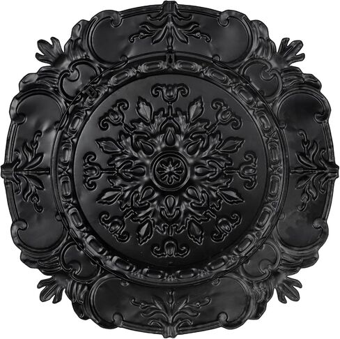Stratton Home Décor S11563 Small Medallion Wall Décor, 13x13, White in Saudi Arabia