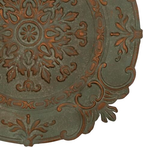 Stratton Home Décor S11563 Small Medallion Wall Décor, 13x13, White in Saudi Arabia