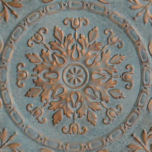 Stratton Home Décor S11563 Small Medallion Wall Décor, 13x13, White in Saudi Arabia