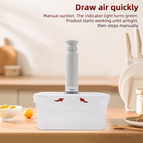 Vacuum Sealer Machine Starter Set with Auto electric Battery Sealer, Vacuum Glass Food Containers For Food Storage, Seal a Meal Vacuum Sealer Machine Wine Vacuum Stopper Sous Vide Bags in Saudi Arabia