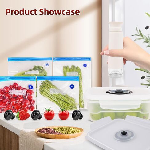 Vacuum Sealer Machine Starter Set with Auto electric Battery Sealer, Vacuum Glass Food Containers For Food Storage, Seal a Meal Vacuum Sealer Machine Wine Vacuum Stopper Sous Vide Bags in Saudi Arabia