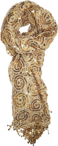 Ted & Jack - Luxe Bedazzled Sequin and Sparkle Scarf in Saudi Arabia