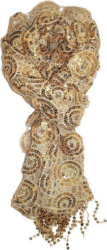 Ted & Jack - Luxe Bedazzled Sequin and Sparkle Scarf in Saudi Arabia