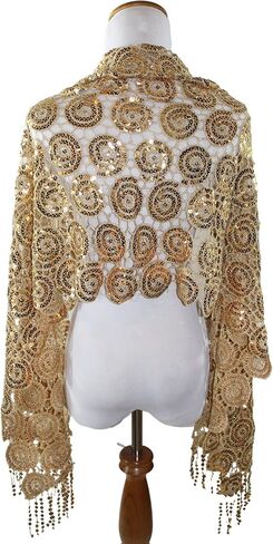 Ted & Jack - Luxe Bedazzled Sequin and Sparkle Scarf in Saudi Arabia