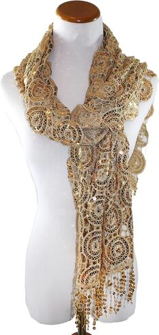 Ted & Jack - Luxe Bedazzled Sequin and Sparkle Scarf in Saudi Arabia