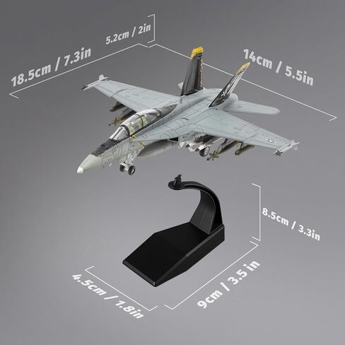 1/100 Fighter Jet Model F/A-18 Strike Fighter diecast Military Airplanes Aircraft kit for Collection and Gift in Kuwait