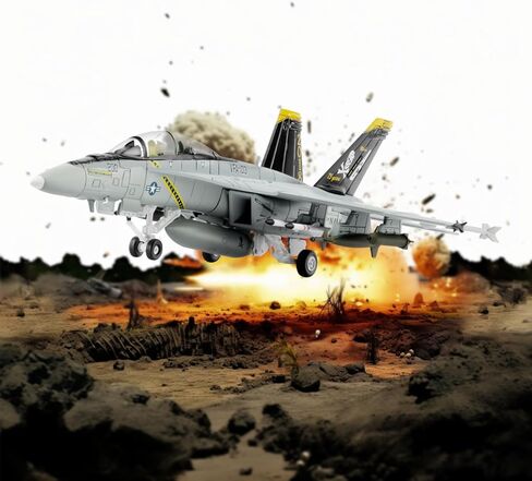 1/100 Fighter Jet Model F/A-18 Strike Fighter diecast Military Airplanes Aircraft kit for Collection and Gift in Kuwait
