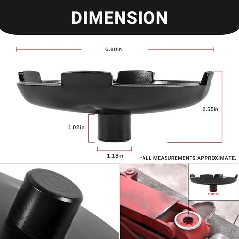 استبدال السرج لمقبس الأرضية المنخفض ذو المقاس العالمي، 6.75 بوصة، 1-3/16 جذع، حتى 5 طن in Kuwait