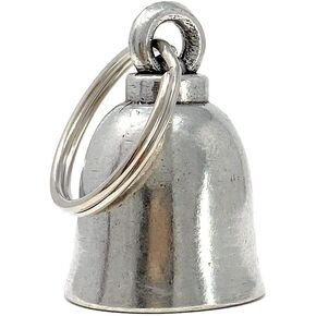 Bravo Bells Pewter Motorcycle Biker Bell Accessory or Key Chain for Good Luck on The Road