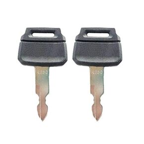 10 Pack Keys for Kobelco New Holland Case Excavators Kawasaki Loader 2420WL2420, K250 (10)