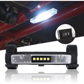 UTV Interior Light LED Dome Light Universal Roll Bar Mount Interior LED Light Utility Roll Cage Light for UTV Polaris RZR Can Am Pioneer Talon Kawasaki Yamaha ATV Golf Cart Boat Off Road