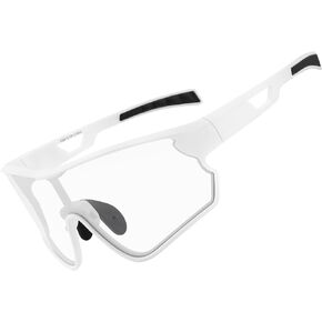 Photochromic Cycling Glasses for Men Women TR90 Frame Sports Sunglasses UV400 Protection Cycling Baseball Glasses