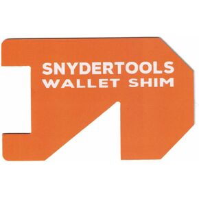 Wallet Shim - Credit Card Size Tool | Cool Gadgets for Men and Women: PVC Wallet Card - Orange