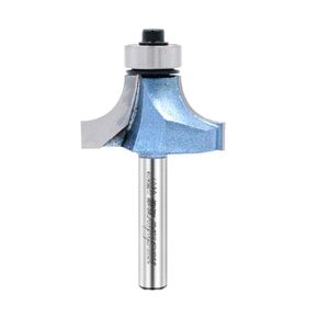 TIDEWAY 1/2" Shank Carbide Roundover Router Bit with Bearing, 5/8" Cutting Diameter for Woodworking