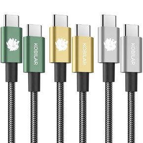240W Type C to Type C Fast Charging Cable - USB C Cable for iPhone 15, MacBook Pro, iPad Pro, Samsung - C to C Cable for Quick Charge (3pack-1.5+3.3+6ft)