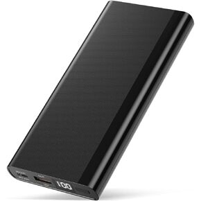 Portable Charger LED Display Power Bank 15000mAh USB C PD 20W Fast Charging External Battery Pack Compatible with iPhone 15/14/13 Samsung S23/S22 Google LG iPad etc-Black in Kuwait