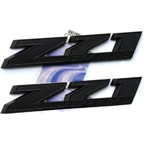 2pack OEM 10 Inches Big Z71 Off Road Emblems Compatible with 2009-2018 Colorado Tahoe Silverado Sierra Suburban 2500Hd 3500Hd Offroad (Chrome Red)
