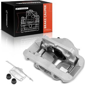 A-Premium Disc Brake Caliper Assembly with Bracket Compatible with Select BMW Models - 535i, 535i GT, 545i, 550i, 645Ci, 650i, 745i, 745Li, 750i, 750Li, 760i, 760Li - Front Left Driver Side