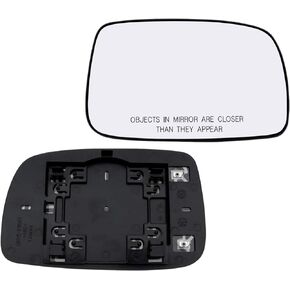 Passenger Side Mirror Glass Assembly With Plastic Backing Plate Heated Compatible with 2007-2012 Toyota Camry