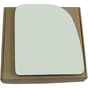 Upper Towing Mirror Glass fit for Ford F250 F350 F450 Super Duty E150 E250 E350 Excursion Econoline Pickup Truck Driver Left Side LH Flat Non Heated