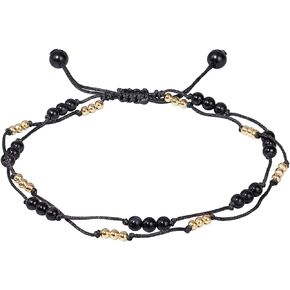 7 Chakra Ankle Bracelets for Women Double Layer Bracelet Healing Crystals Anti Anxiety Crystal Beads Bracelet Bring Good Luck
