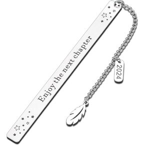 Enjoy The Next Chapter Bookmark for Book Lover Class of 2025 Graduation Gifts for Her Him High School Student Coming-of-Age Birthday Gifts for Son Daughter Coworker Going Away Retirement Presents in Kuwait