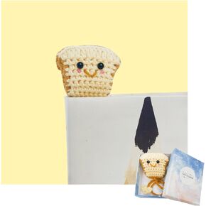 Cute 3D Toast Crochet Bookmarks - Perfect Gifts for Book Lovers, Women, Kids, and Men, Book Marks for Reading Women, Book Lovers Gifts