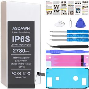 ASDAWN 3920mAh Battery for iPhone 6s Plus (Not for 6/ 6s/ 6 Plus), Upgraded Higher Capacity iPhone 6s Plus Battery Replacement for A1634 A1687 A1699 with Professional Tools + Installation Instruction