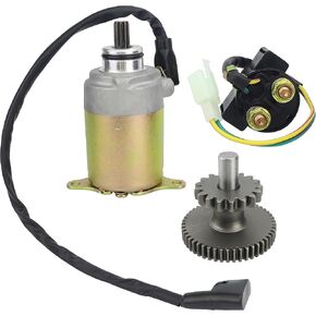 GY6 Starter for 125cc 150cc Scooter Moped Chinese ATV Go Kart Trike Dune Buggys Quad 4 Wheelers for Baja for Taotao for Icebear for Roketa for Jonway for Peace with Idle Gear & Relay in Saudi Arabia