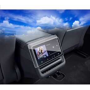 واقي شاشة 2024 Tesla Model 3 لعام 2024 Tesla Model 3 8 بوصة شاشة عرض المقعد الخلفي شاشة حماية مركزية للتحكم 2024 Model 3 فيلم زجاج مقسى