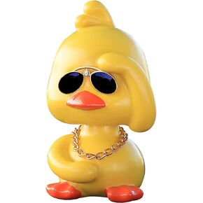 Cool Yellow Duck Car Ornaments Funny Shaking Head Duck Doll Car Toy Dashboard Decorations