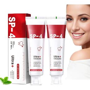2PC Yayashi Sp-4 Probiotic Toothpaste Whitening, Sp-4 Super Probiotic-4 Toothpaste, SP-4 Brightening Toothpaste Fresh Breath Toothpaste(Red)