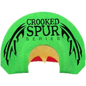 FOXPRO Green Back Wing Crooked Spur Turkey Mouth Call Designed with Three Latex Reeds