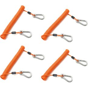 4 عبوات من حبل الصيد الملفوف من الفولاذ المقاوم للصدأ داخل حبل أمان شديد التحمل لصيد الأسماك، حبل تمديد لأدوات الصيد في أعماق البحار، مجاذيف قضيب الكاياك in Kuwait